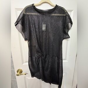 City Chic Black Sheer Dress